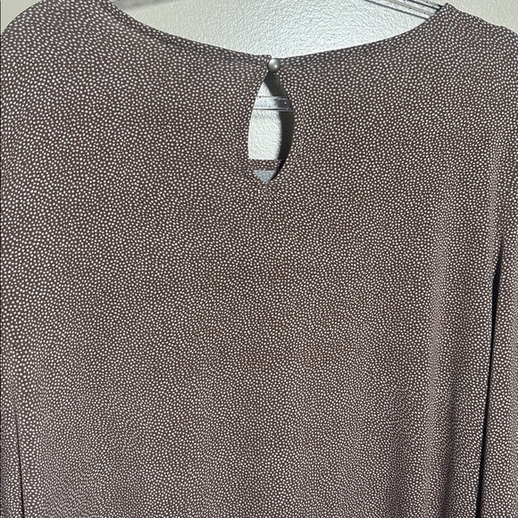 Adrianna Papell 1X Taupe Speckled Career Top - Picture 5 of 5